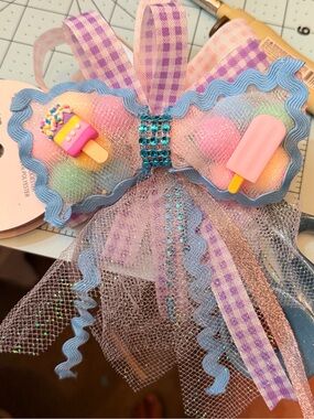 Pastel Popsicle Decorative Hair Bow
